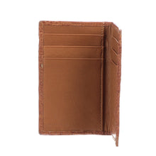 Load image into Gallery viewer, Bifold Wallet – Crocodile :: Cognac +
