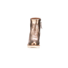 Load image into Gallery viewer, Music City Wedge Bootie :: Metallic Gold +
